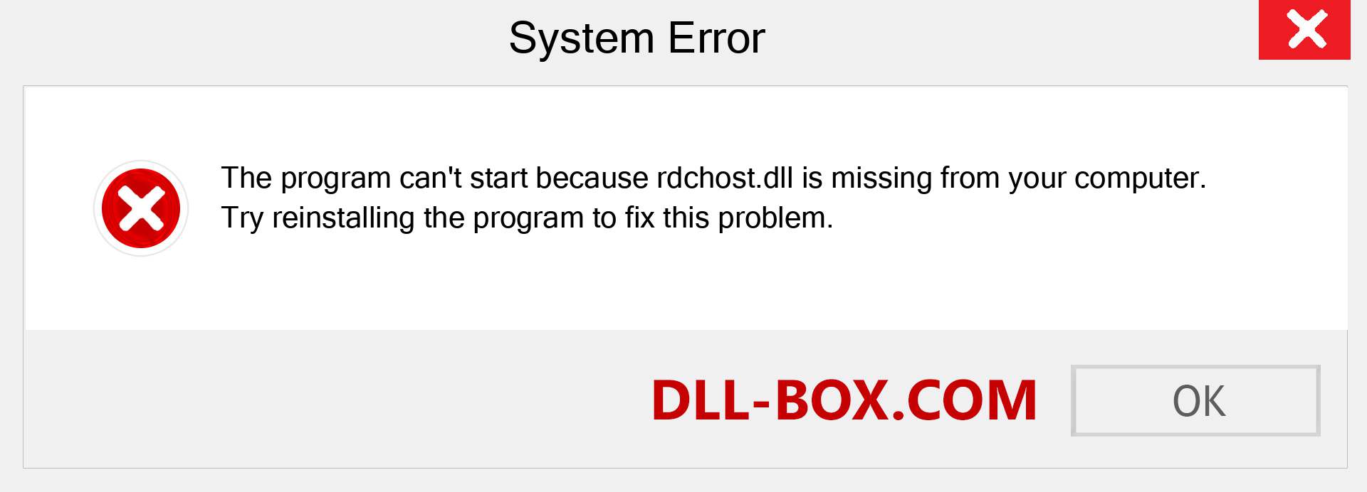  rdchost.dll file is missing?. Download for Windows 7, 8, 10 - Fix  rdchost dll Missing Error on Windows, photos, images
